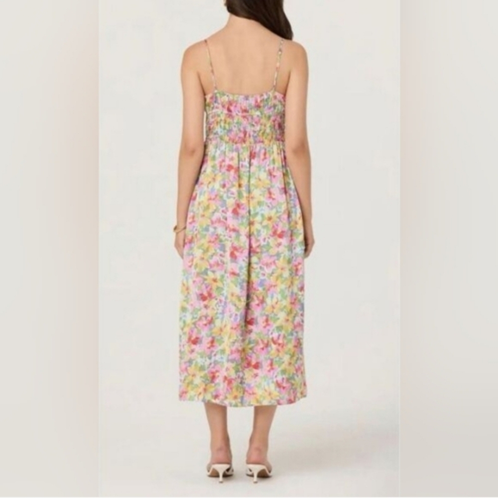 ASTR The Label Smocked Fully Lined Floral Maxi Dress - Picture 2 of 11
